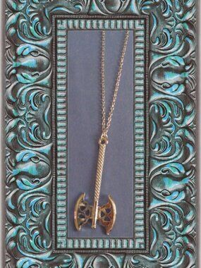 Vintage Design Battle Axe Necklace Vikings Warrior Style For Men/Boys